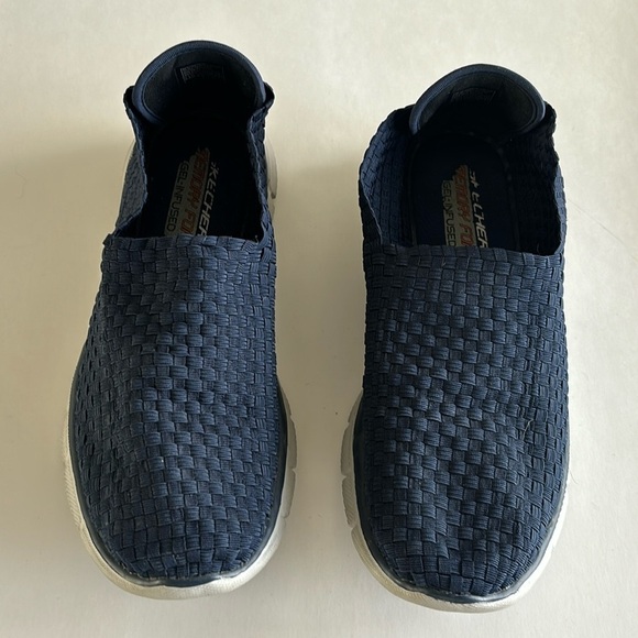 Skechers Memory Foam Men's Walking Shoes Navy Size 10 - Picture 1 of 6
